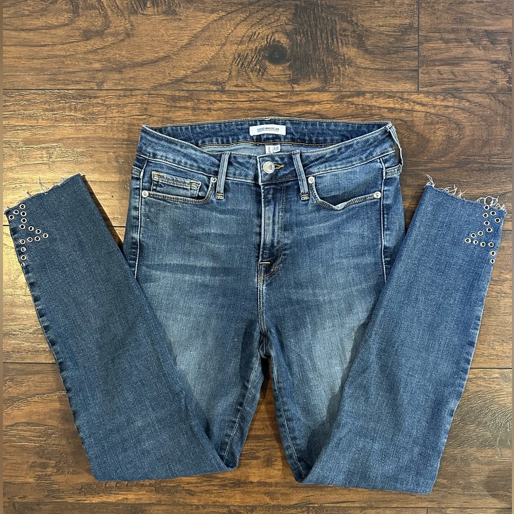 Good American GA Good Legs Crop Star Grommet 6/28